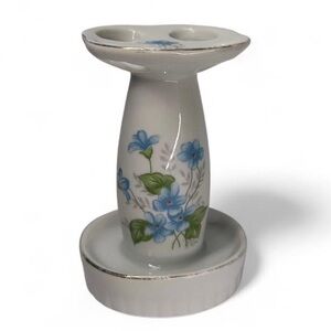 Vintage Floral Toothbrush Holder